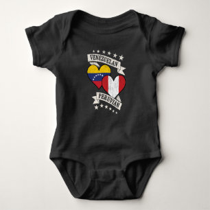 Venezuela Peruanisches Herz Flags Venezuela Peru Baby Strampler