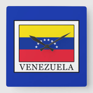 Venezuela Quadratische Wanduhr