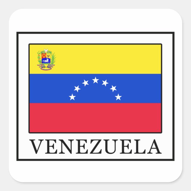 Venezuela Quadratischer Aufkleber (Vorderseite)