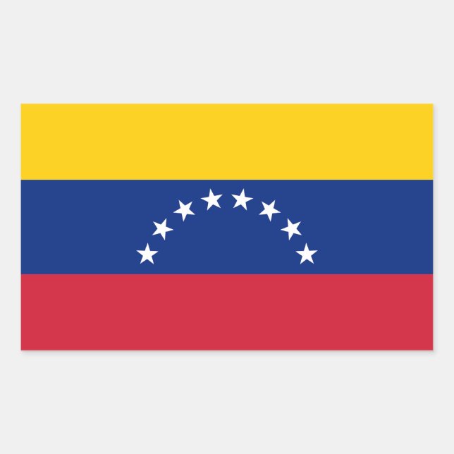 Venezuela Rechteckiger Aufkleber (Vorderseite)