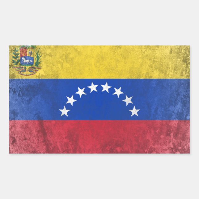 Venezuela Rechteckiger Aufkleber (Vorderseite)