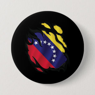 Venezuela-Rippfahne Button