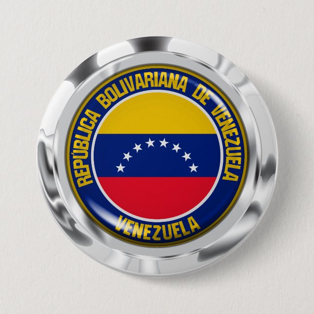 Venezuela-Runde Button (Vorderseite)
