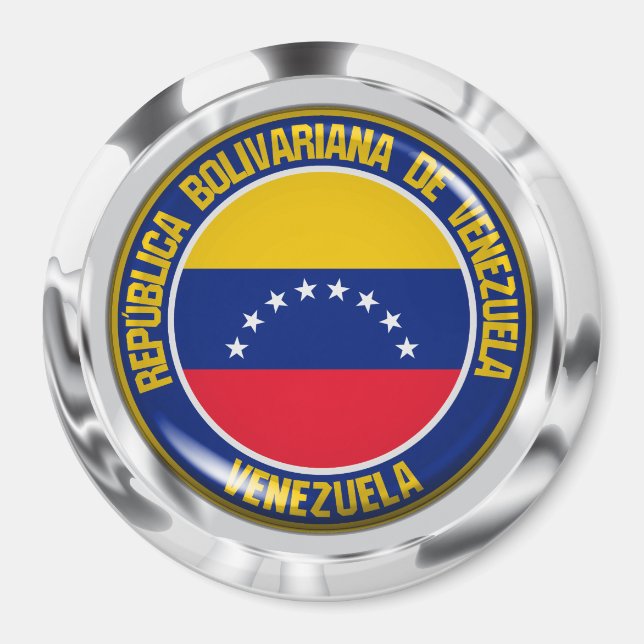Venezuela-Runde Magnet (Vorne)