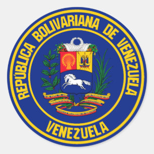Venezuela-Runde Runder Aufkleber