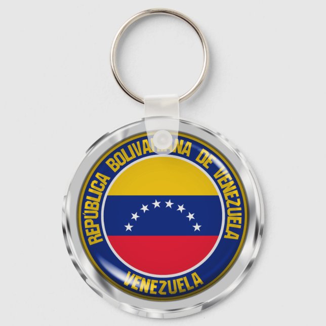 Venezuela-Runde Schlüsselanhänger (Vorderseite)