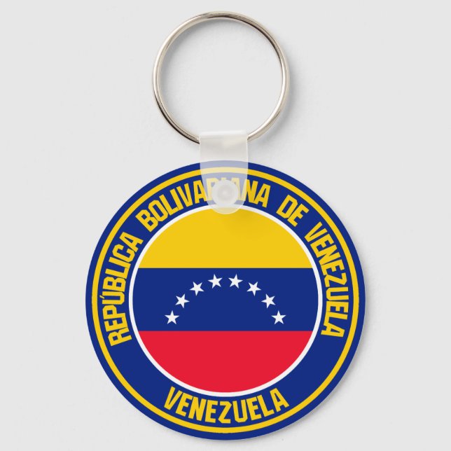 Venezuela-Runde Schlüsselanhänger (Vorderseite)