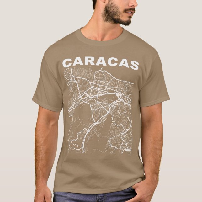 Venezuela Souvenir Caracas City Street gift T-Shirt (Vorderseite)