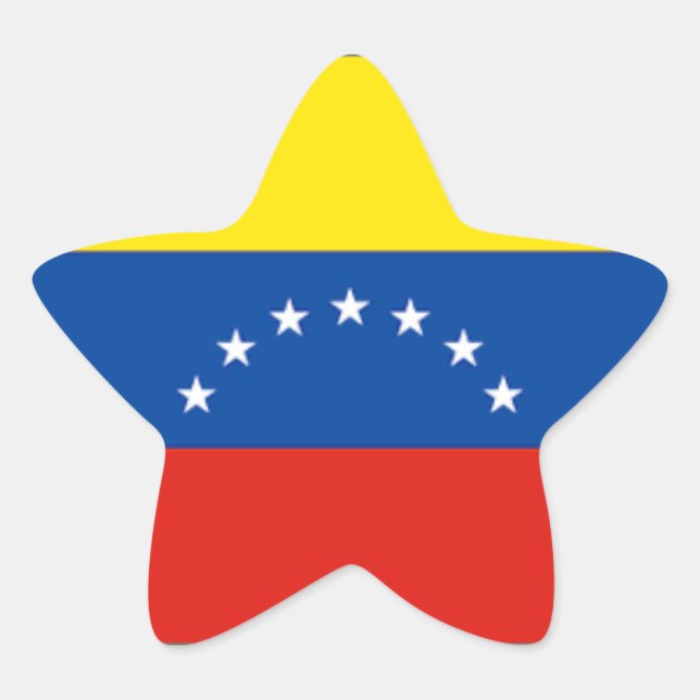 Venezuela-Sternkleber Stern-Aufkleber (Vorderseite)