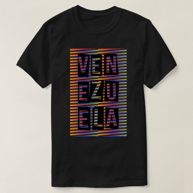 Venezuela Traditioneller Chromatiker T-Shirt (Design vorne)