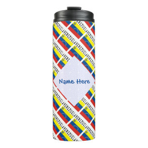 Venezuela Venezolanische Flagge Kachel Persönliche Thermosbecher