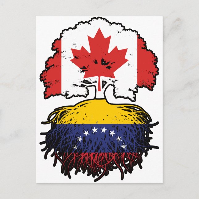 Venezuela Venezuelan kanadische Treppenroots Postkarte (Vorderseite)