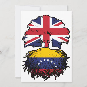 Venezuela Venezuelas Britische Tree Roots Flag Einladung