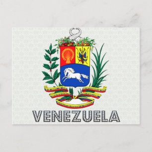 Venezuela-Wappen Postkarte