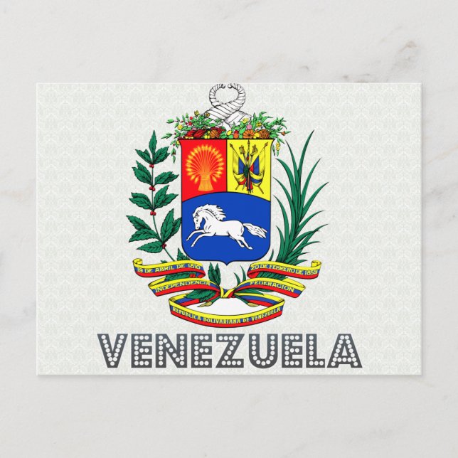 Venezuela-Wappen Postkarte (Vorderseite)