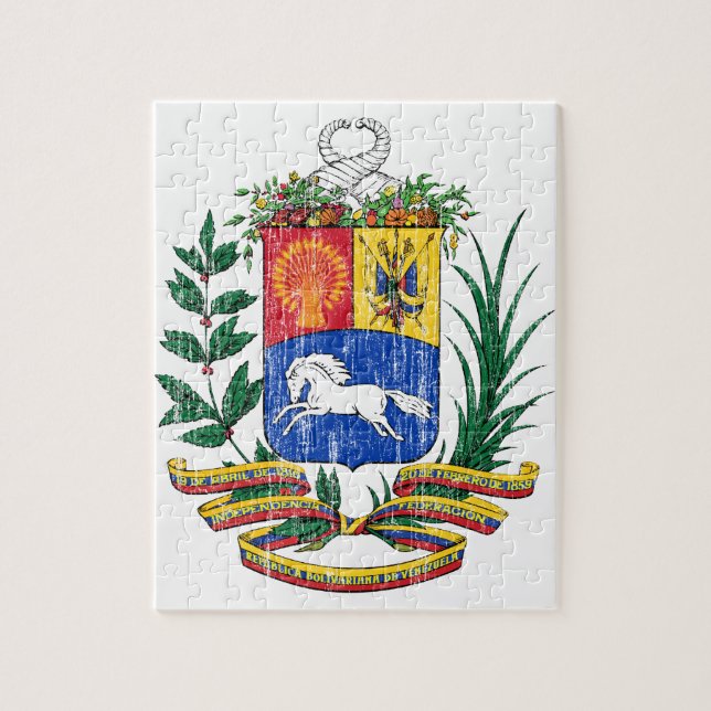 Venezuela-Wappen Puzzle (Vertikal)