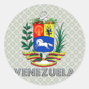 Venezuela-Wappen Runder Aufkleber