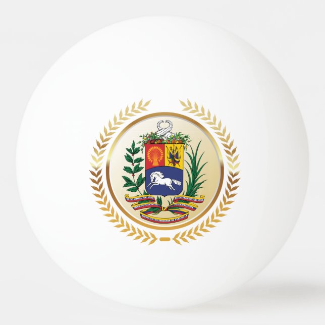 Venezuela-Wappen Tischtennisball (Vorderseite)
