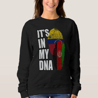 Venezuelan And Afghan Mix Dna Flag Heritage Sweatshirt