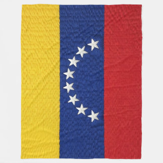 Venezuelan flag embroidery style design fleecedecke