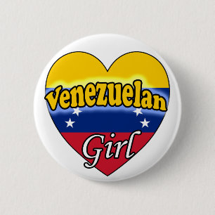 Venezuelan Girl Button