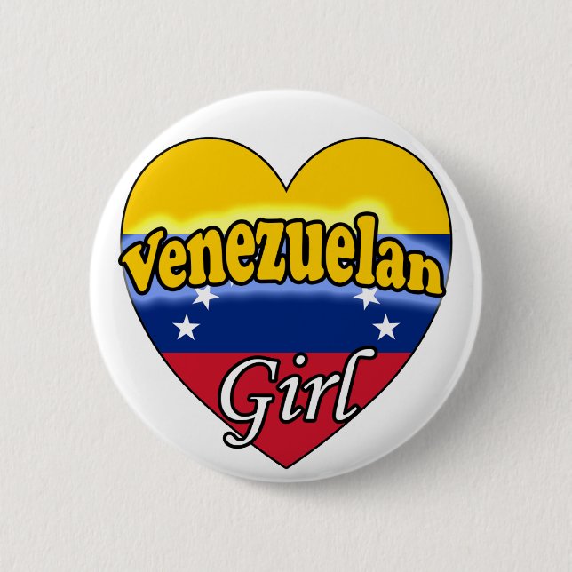 Venezuelan Girl Button (Vorderseite)