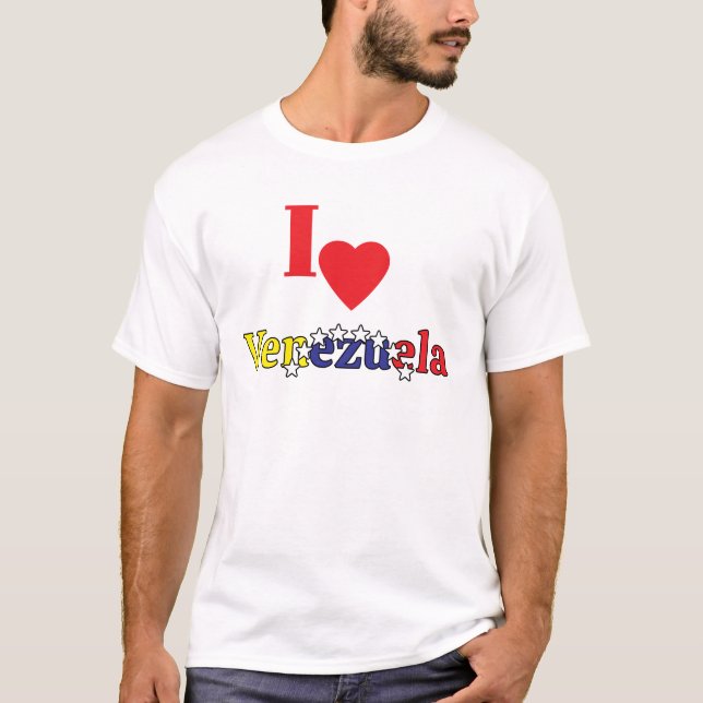 venezuelan, mens heart, i love Venezuela ,Caracas T-Shirt (Vorderseite)