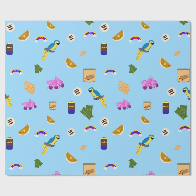 Venezuelan motifs  geschenkpapier (Flach)