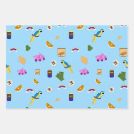 Venezuelan motifs geschenkpapier set