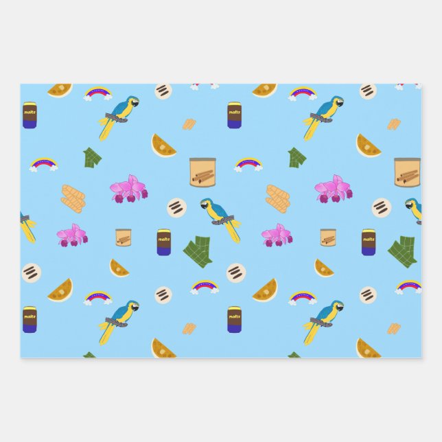 Venezuelan motifs  geschenkpapier set (Vorderseite)