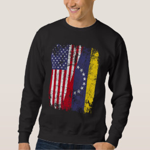 VENEZUELAN ROOTS Halbamerikanische Flagge VENEZUEL Sweatshirt