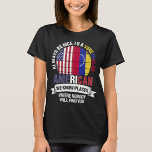 Venezuelas Amerikaner kennen Orte Venezuela Flag T-Shirt
