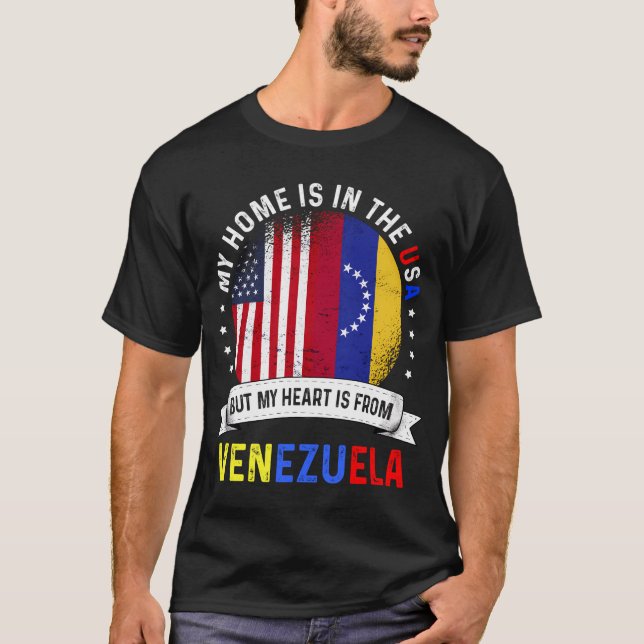 Venezuelas amerikanisches Patriot Herz ist aus Ven T-Shirt (Vorderseite)