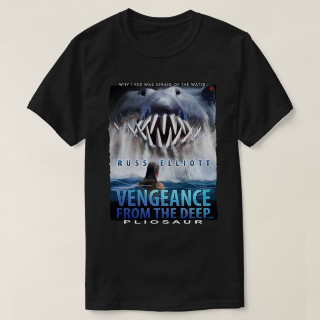 Vengeance - Pliosaur schwarzer T - Shirt 1 (Design vorne)
