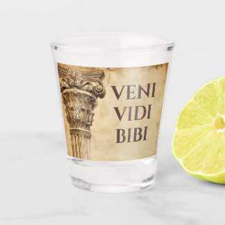 Veni Vidi Bibi Funny Altes Rom Lateinisches Sprich Schnapsglas
