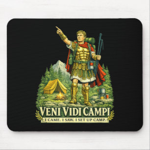 Veni Vidi Cam Lustige Camng Römischer Soldat Latei Mousepad