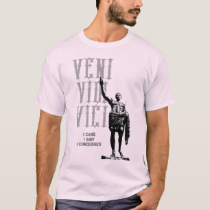 Veni Vidi Vici Caesar Pale Pink Mens Template T-Shirt