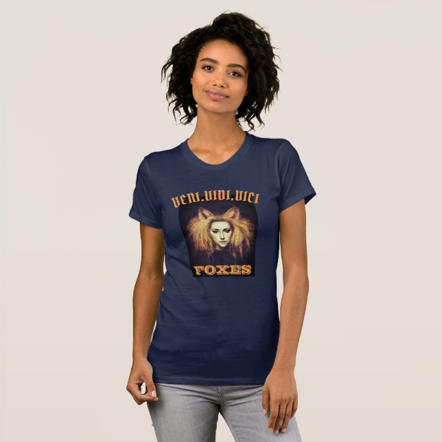 Veni Vidi Vici Foxes Fox Girl T - Shirt (Vorne ganz)