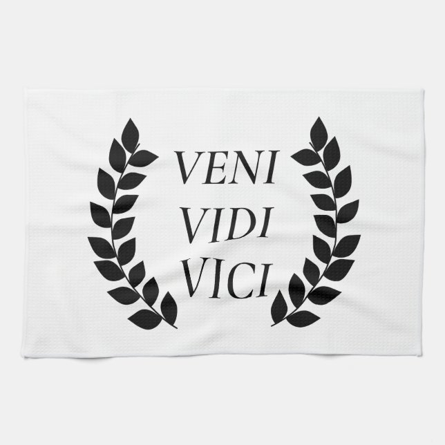 Veni Vidi Vici Geschirrtuch (Horizontal)