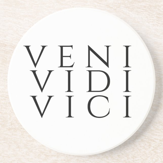 Veni Vidi Vici Getränkeuntersetzer (Vorne)