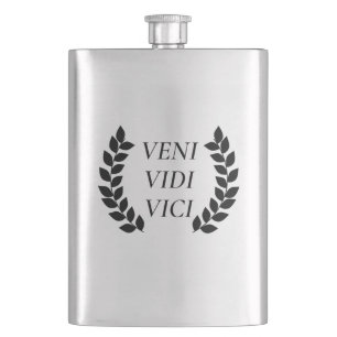 Veni Vidi Vici - Ich kam und sah, wie ich erobert Flachmann