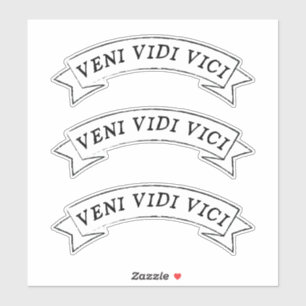 VENI VIDI VICI - Ich kam und sah, wie ich Vinyl er Aufkleber