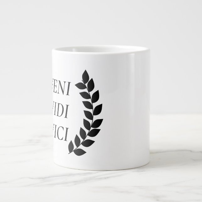 Veni Vidi Vici Jumbo-Tasse (Vorderseite)