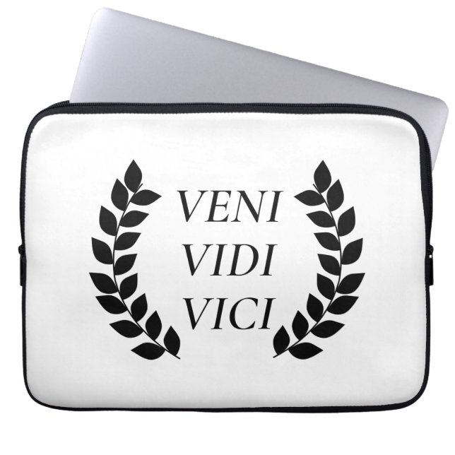 Veni Vidi Vici Laptopschutzhülle (Vorderseite)
