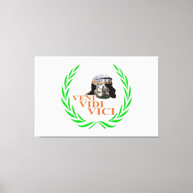 Veni Vidi Vici Leinwanddruck (Vorderseite)