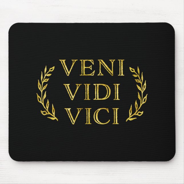 Veni Vidi Vici lustiger Spiel-Sieger Mousepad (Vorne)
