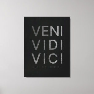 Veni Vidi Vici Motivierend Angebot Leinwanddruck