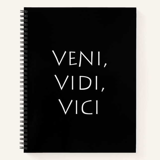 Veni vidi vici notizbuch (Vorderseite)