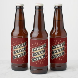 Veni Vidi Vici Red Bierflaschenetikett