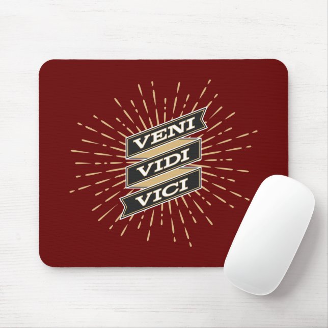 Veni Vidi Vici Red Mousepad (Mit Mouse)